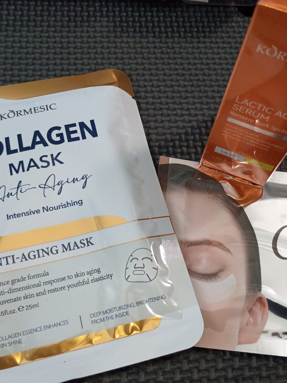 Kormesic White & Gold Collagen Anti-Aging Mask - Intensive Nourishing Sheet Mask